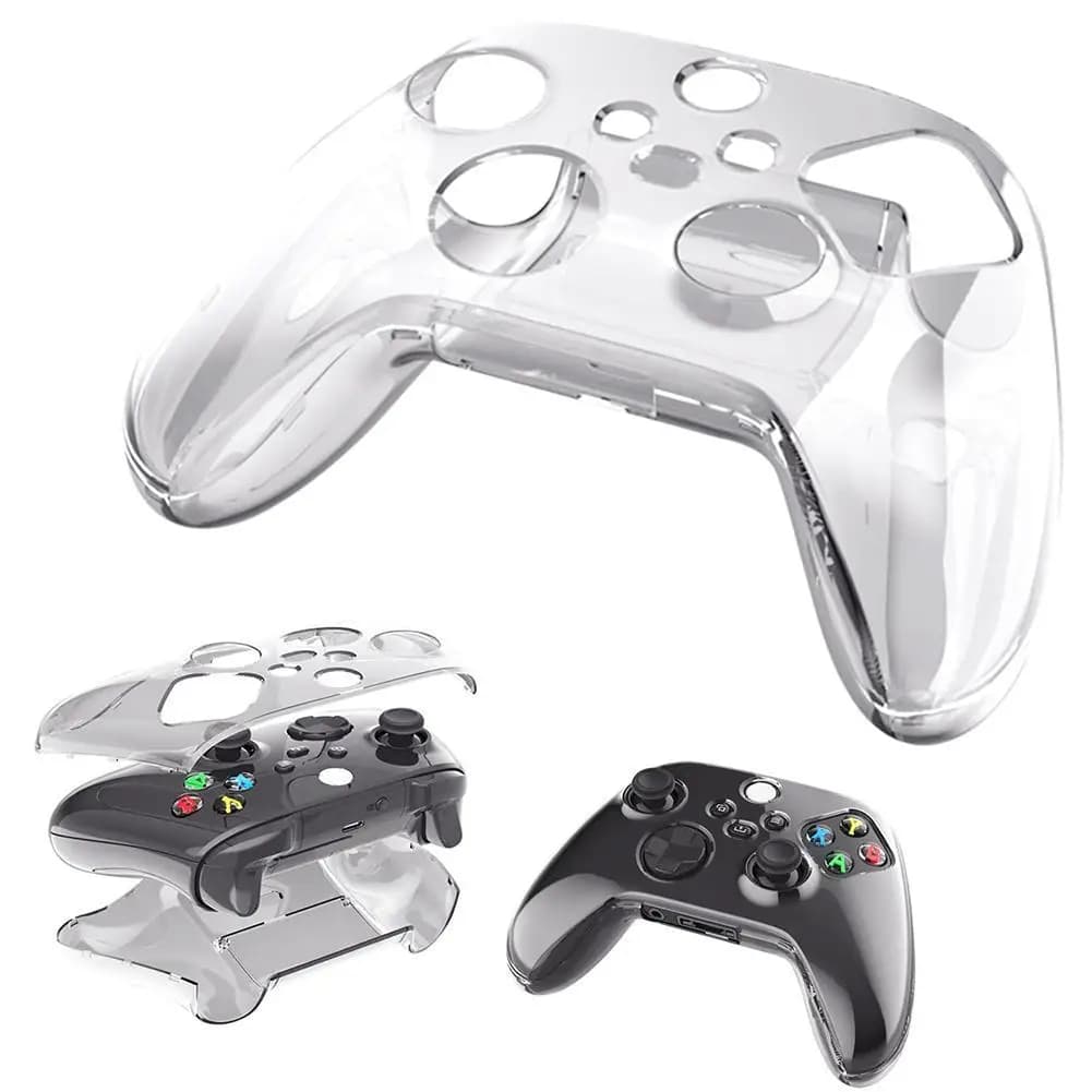 Custodia protettiva rigida Custodia protettiva in pelle trasparente antiurto Custodia protettiva trasparente per accessori controller Xbox Series X/S