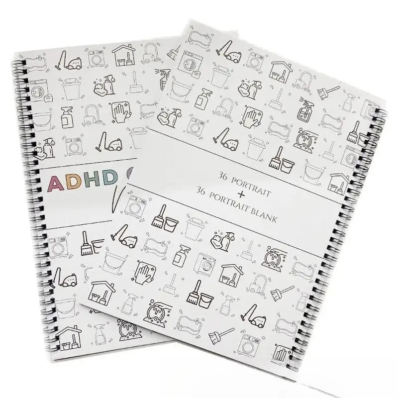 Quaderno A4 per la pianificazione quotidiana delle pulizie, con lista di controllo, copertina resistente e pagine lisce, strumento essenziale per l'ufficio e il dormitorio