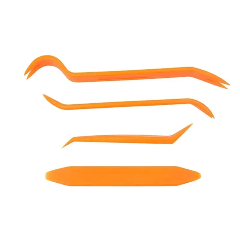 Kit di 4 Attrezzi per Rimozione Pannelli Auto, Strumenti per Rimozione Radio, Multimedia, Audio, Portiere, Clip, Finiture, Cruscotto, DVD, Set Portatile per Riparazioni