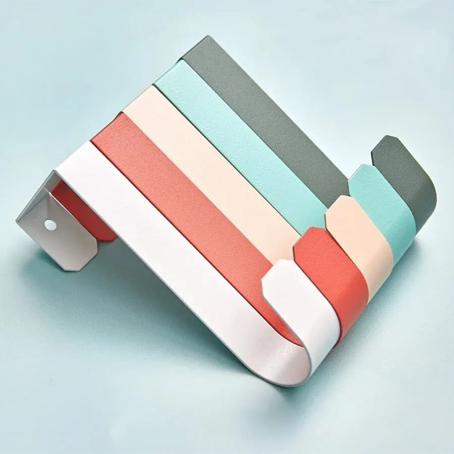 Gancio per porta semplice nordico, per utilizzare su porte o armadietti inferiori a 4,2 cm, carico massimo 3 kg. Conservazione sospesa Oggetti tutti i giorni
