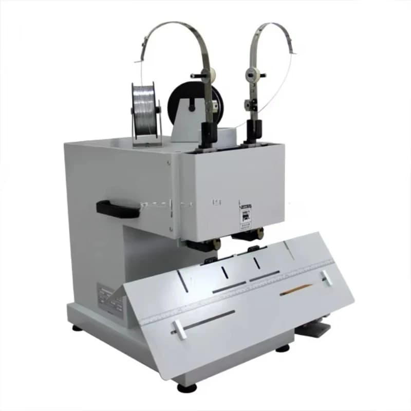 Single Double Head 6mm Stitching Thickness Book Binding Sewing Machine / Wire Binding / Book Stitcher Stapler Binder Machine