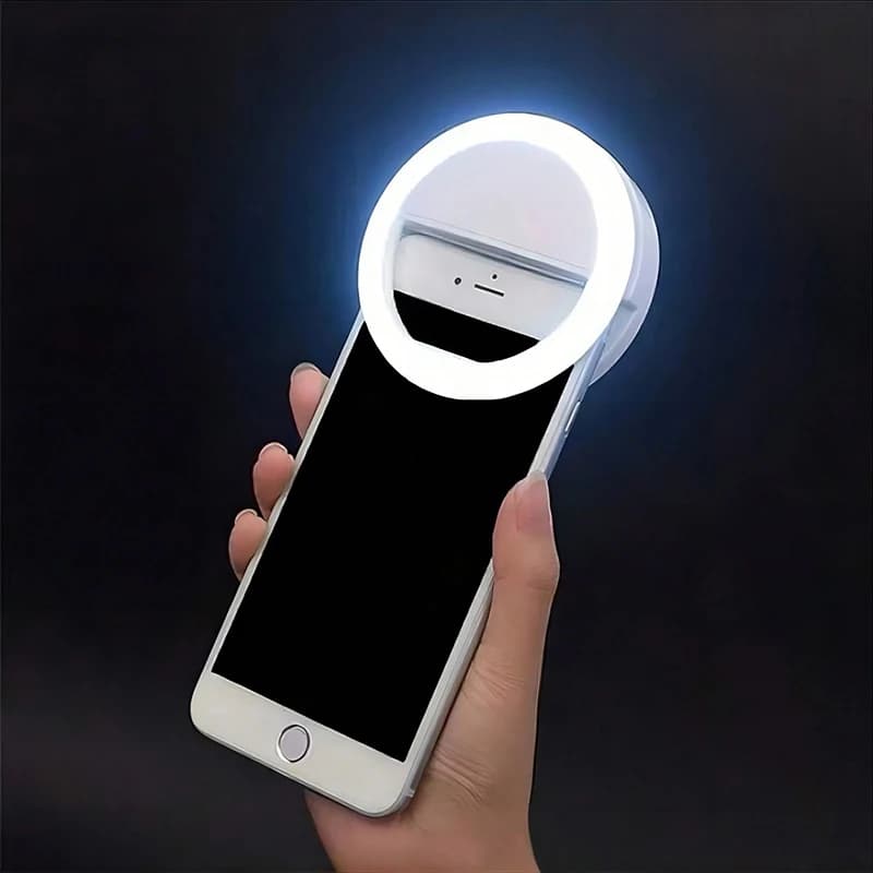 Luce ad Anello LED per Selfie, Illuminazione per Trucco, Lampada LED per Selfie, Luce Notturna per Telefoni Cellulari, Lampada Ricaricabile per Selfie
