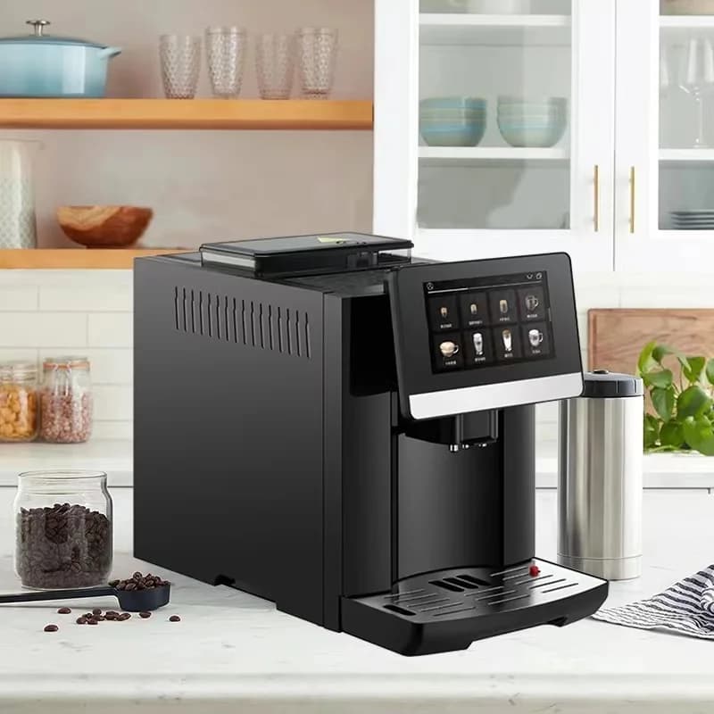 2L Stainless Steel Automatic Coffee Equipment 19 Programmable Options Auto Clean Espresso Maker Support French For Home Hotel Ca