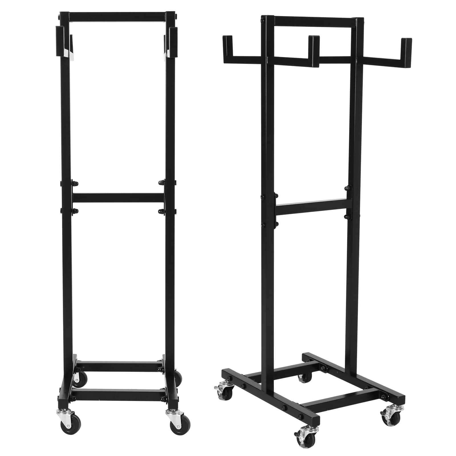 Carrello porta corde da salto in metallo da 39,37 pollici con ruote, salvaspazio, per esposizione e stoccaggio di corde da ginnastica, ideale per casa, palestra, ufficio