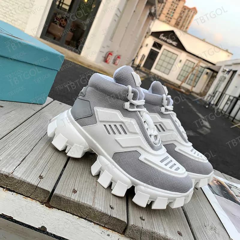 Sneakers for men and women Thunder with platform, Mid model, casual, fashionable, winter, with padded interior, Clou style
