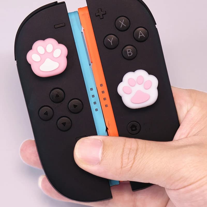 2 Pezzi Copri Joystick Morbidi a Forma di Artiglio di Gatto, Protezione per Thumbstick del Controller Nintendo Switch 2/NS2 Joy-con