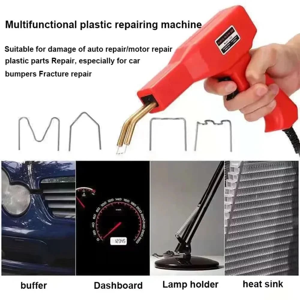 Saldatrice per saldatore di plastica con cucitrice a caldo Saldatrice per saldatore per punti metallici in plastica Macchina per la riparazione di PVC Strumenti di riparazione per paraurti auto