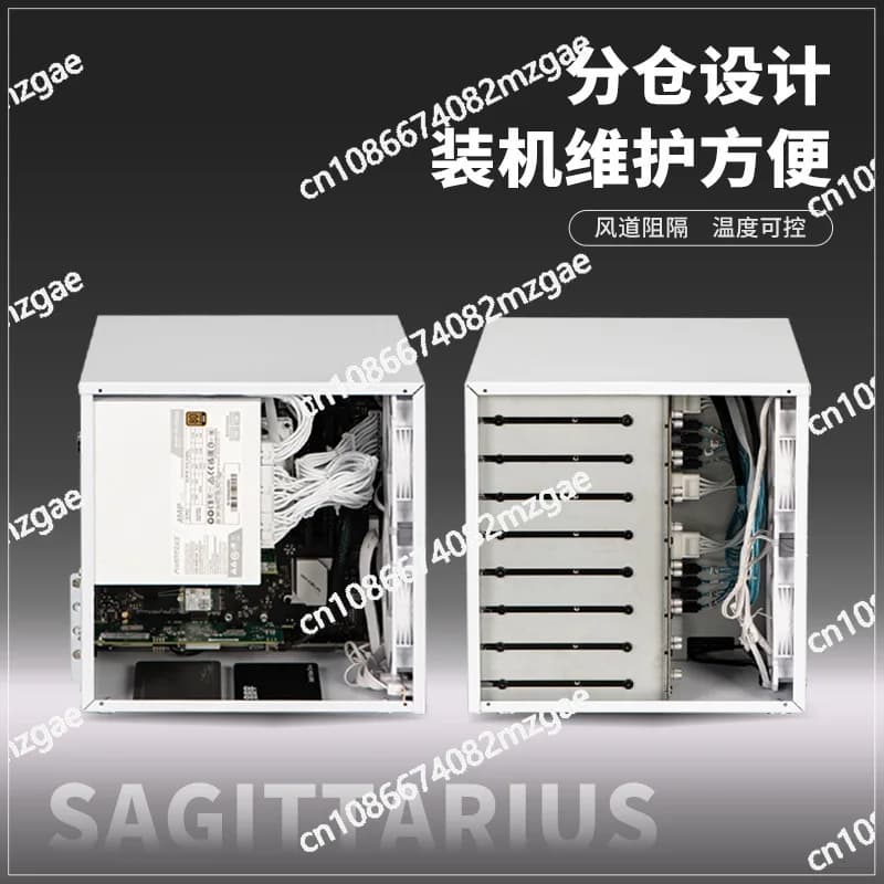 Server di archiviazione con chassis NAS a 8 posizioni, alimentatore ATX, scheda madre MATX