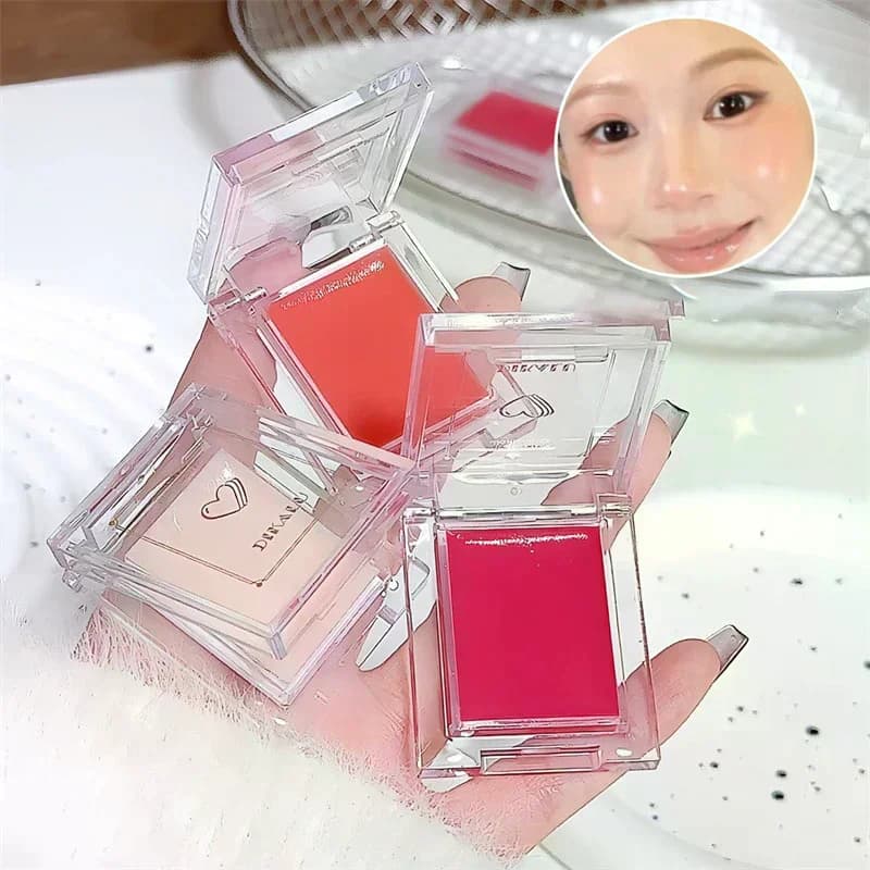 DIKALU Fard leggero Crema Specchio Acquoso Idratante Gloss Texture Evidenziatore Trucco viso espandibile multiuso portatile