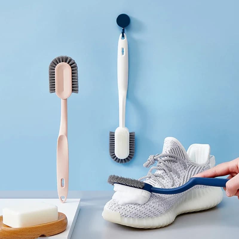 Spazzola per scarpe, Spazzola a setole morbide, Lavanderia domestica multifunzionale, Spazzola per lavare le scarpe, Spazzola per scarpe per la pulizia con manico lungo