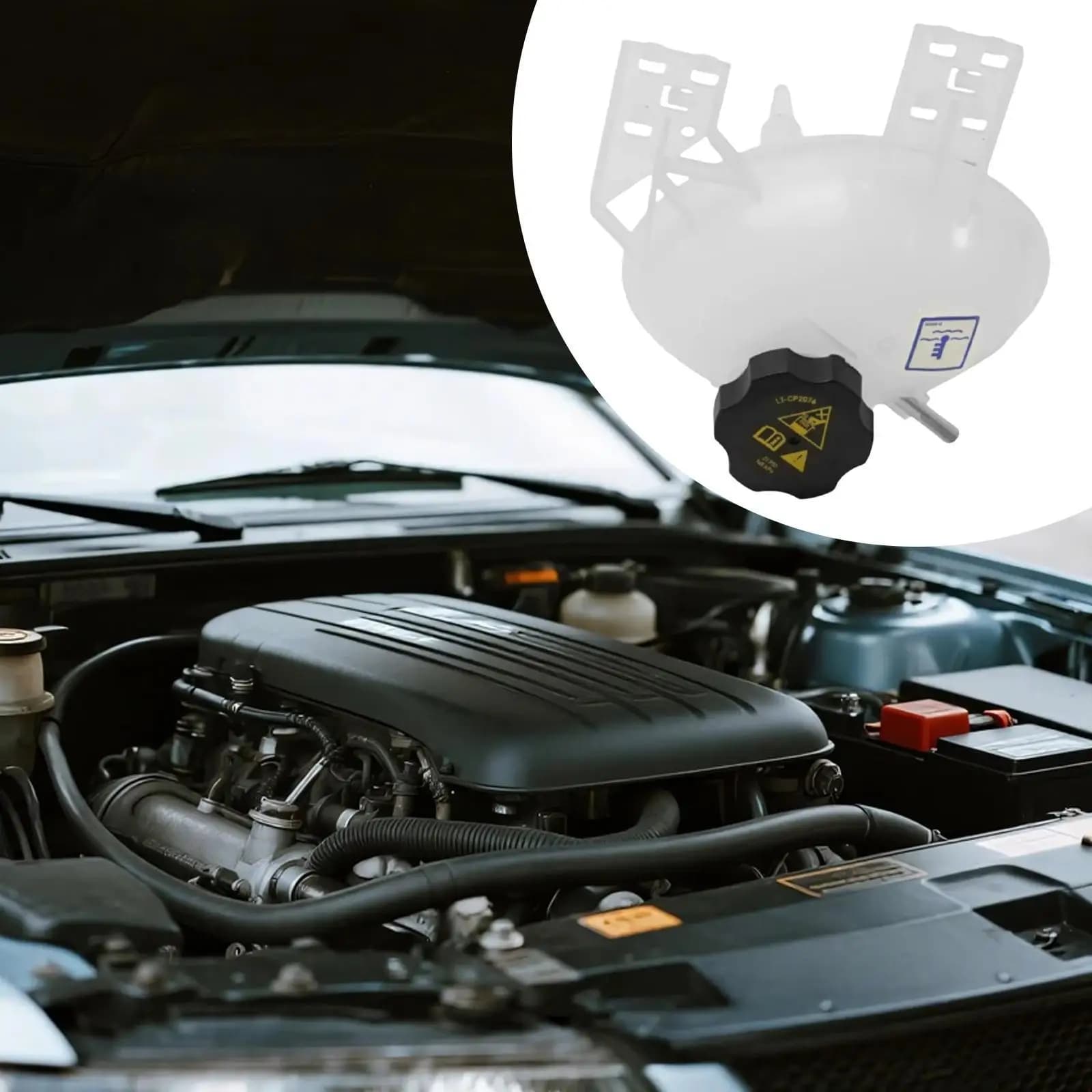 Engine Protection Cooling Radiator Expansion Tank ABS Material for Jeep Compass 2017 2020
