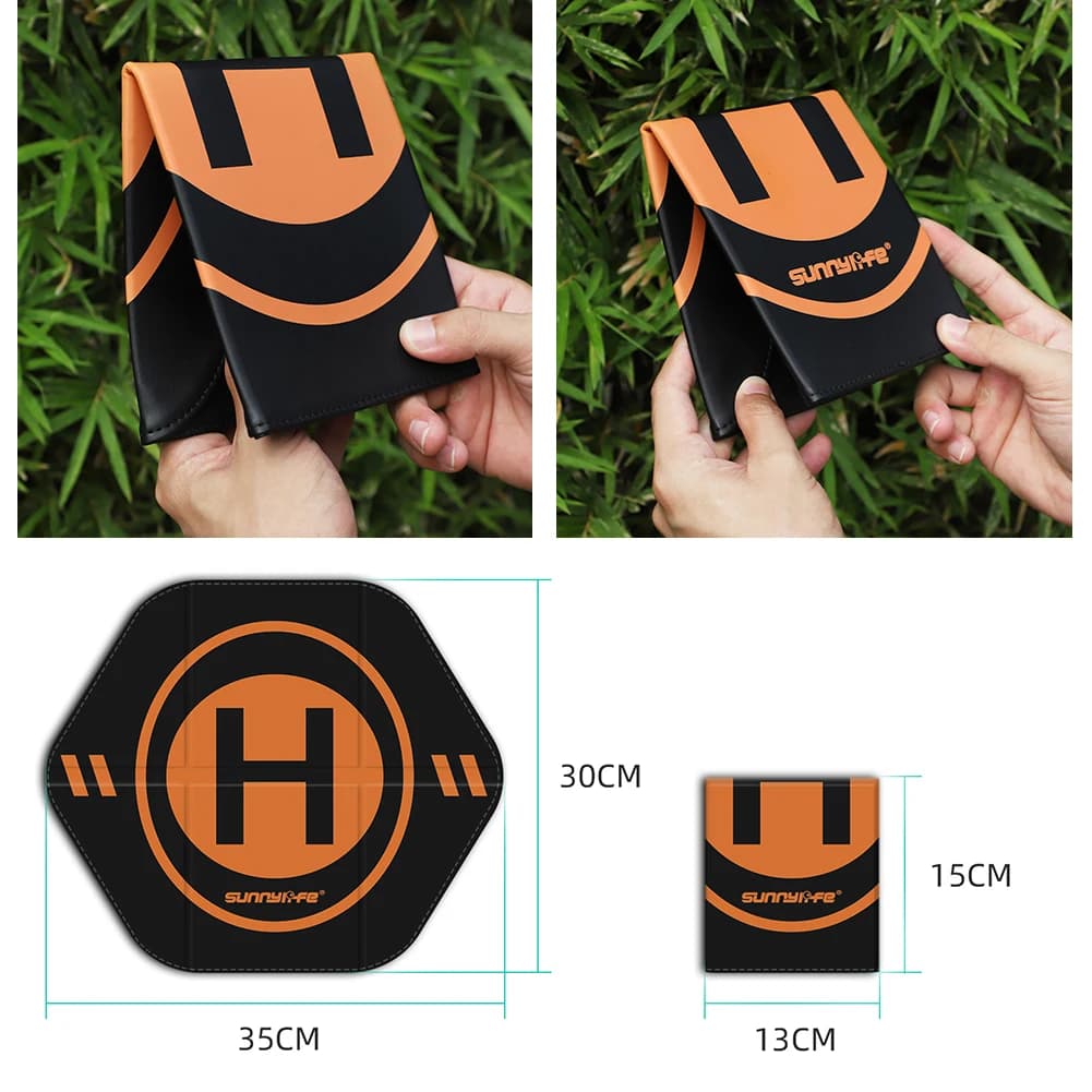Tappetino di Atterraggio Universale Pieghevole per Droni da 35cm, Impermeabile, per DJI NEO/Mini4Pro e Altri Accessori