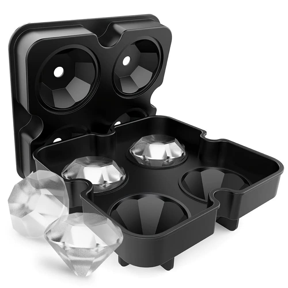 Stampo per Cubetti di Ghiaccio a Forma di Diamante, Stampo Fai-da-Te per Whisky e Cocktail, Accessori per Casa, Bar e Cucina