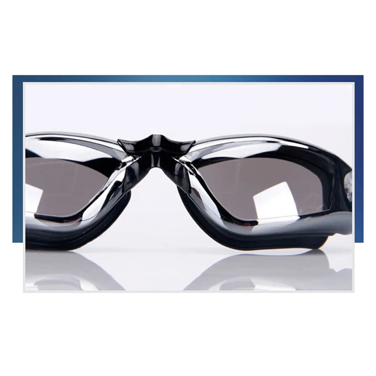 Set di Occhialini da Nuoto per Adulti Unisex, Antiappannamento, Protezione UV, con Cinturino Regolabile, Clip Nasale e Tappi per Orecchie
