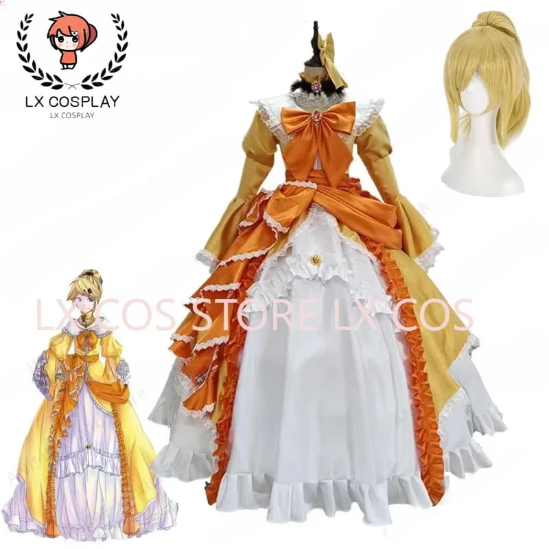 Anime Rin Costume Cosplay Abito Servo del Malvagio Vestiti per Donne Ragazze Parrucca per Festa di Natale di Halloween