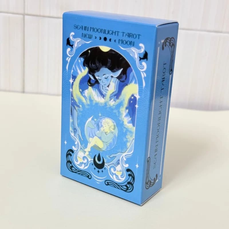 Sea in Moonlight Tarot Cards English Version A 78 Cards NEW MOON Ocean Emotional Healing Divination Tarot Cards