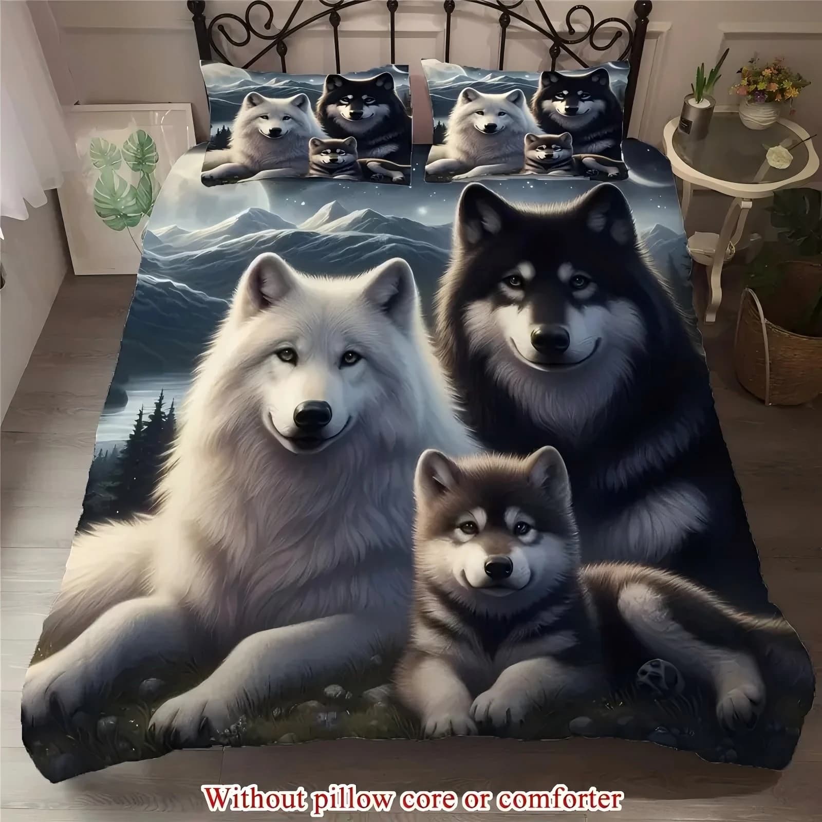 3D Printed Mouse Cover Set with Cute Sledge Pattern Set Soft and Comfortable Luxury Curtain Federa Home Textiles Set Moisturine