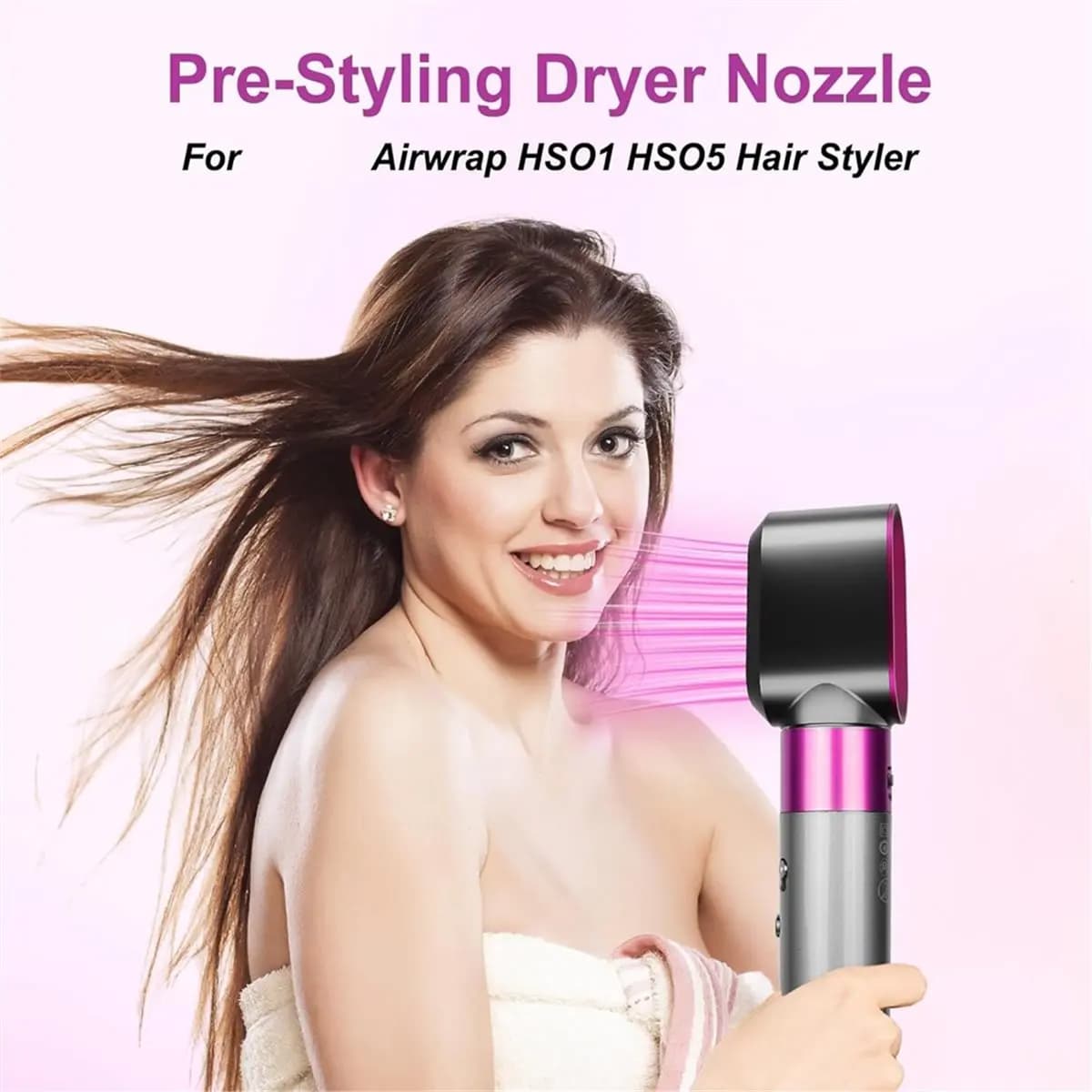 (A75U) Accessorio Lisciante per Capelli Aggiornato e Ugello Asciugacapelli Pre-Styling di Ricambio per Dyson Airwrap HS01 HS05 HS08