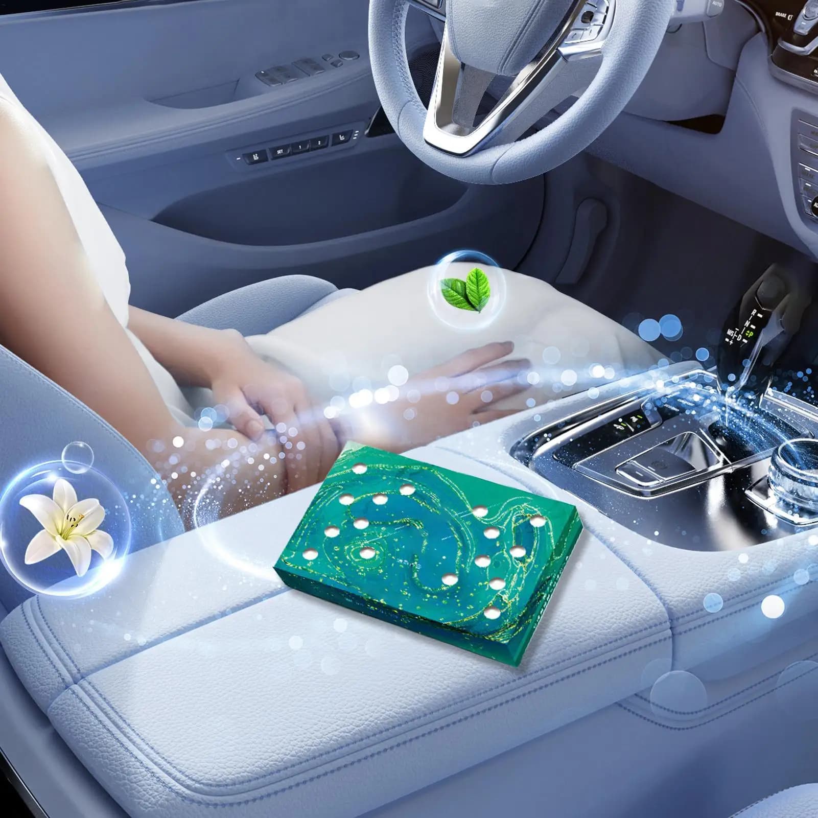 Deodorante per auto Diffusore di profumo naturale a lunga durata per eliminatore di odori automatico per camion di veicoli