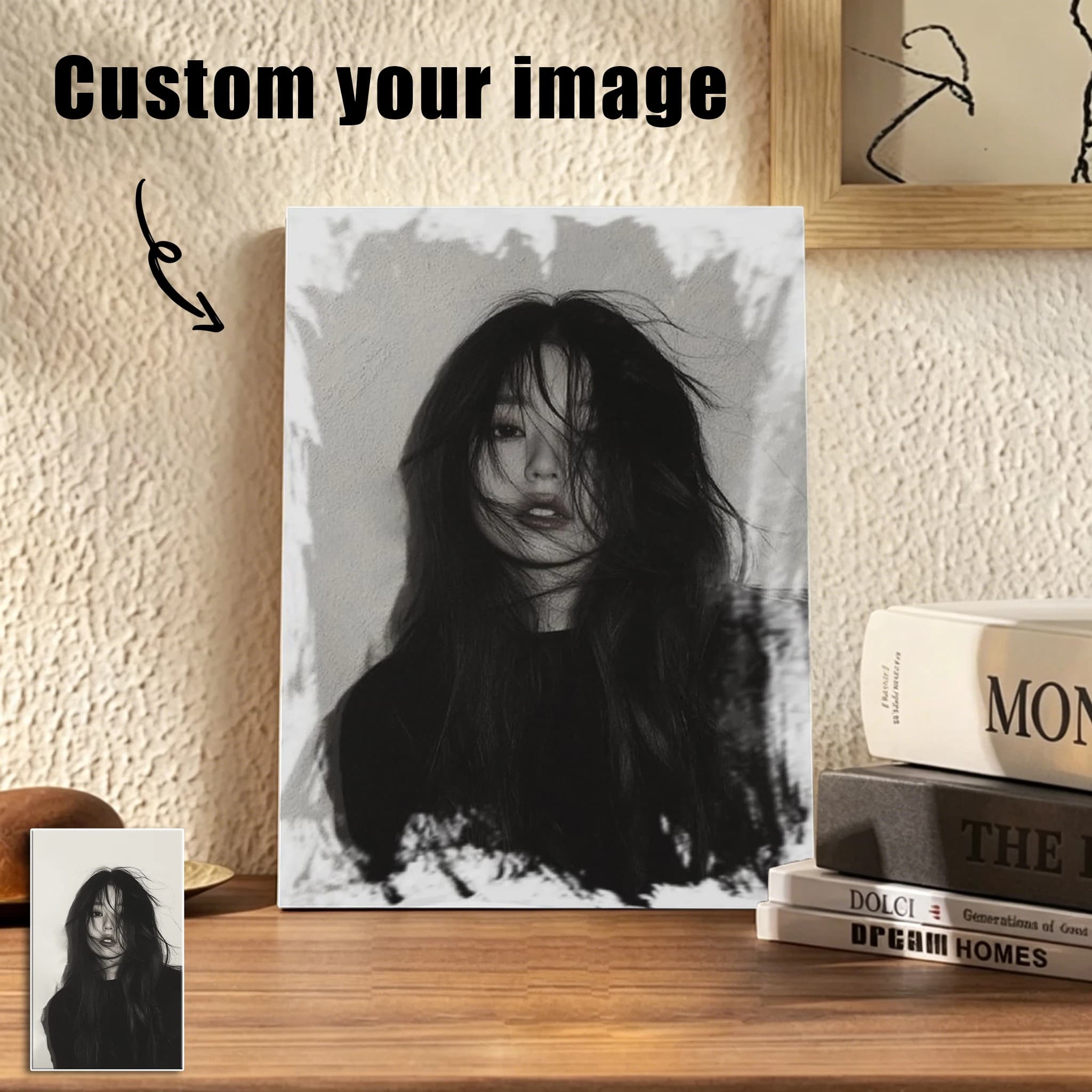 Custom Painting Canvas(No frames Only paintings)Customized Your Picture Personalized Wall Art Poster Photos for Home Decor Gifts
