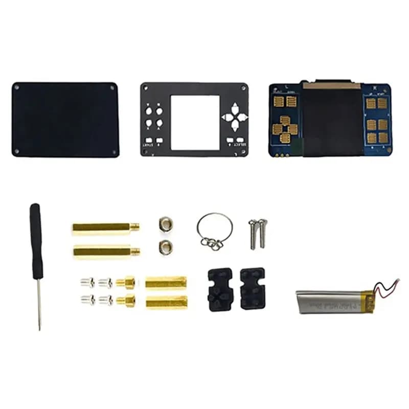 1.54 A13E LCD with Case for Raspberry Pi Zero 2W, Gaming Kit with Speaker and Charging for Raspberry Pi Zero 2W