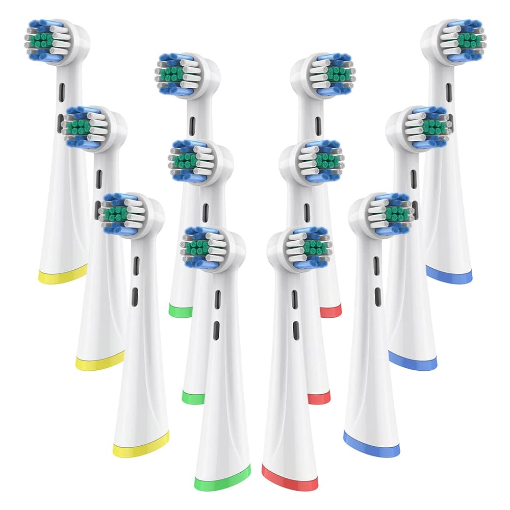 Testine di ricambio compatibili con spazzolini elettrici Oral B iO 2/3/4/5/6/7/8/9/10, testine per una pulizia di precisione.