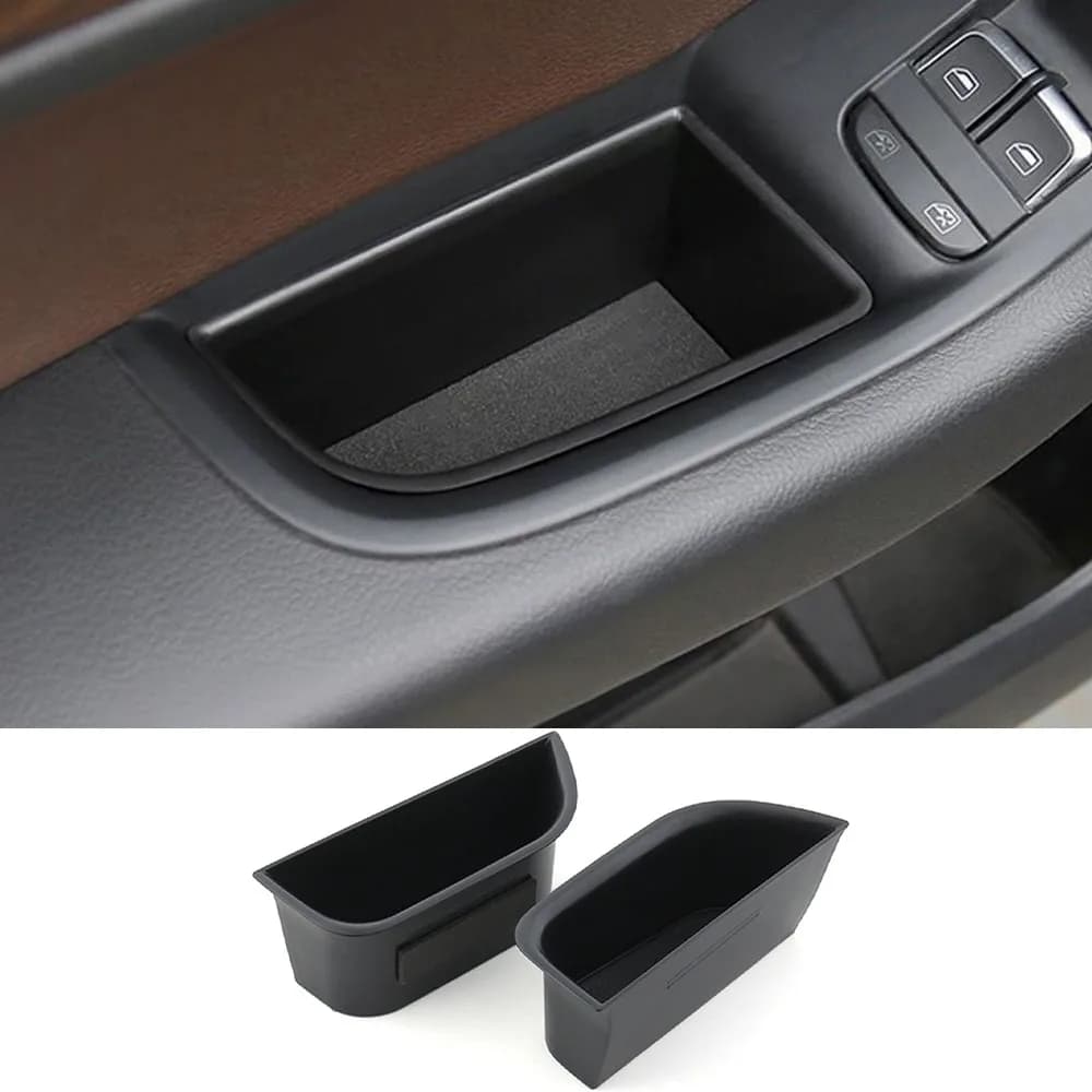 2 pezzi ABS maniglia per porta auto scatola di immagazzinaggio tasca per carte supporto per telefono per Audi A3 S3 8V 2012-2020 organizzatore interno accessori auto