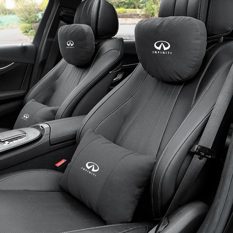For Infiniti QX30 Q50 Q60 Qx70 QX80 Qx56 Fx35 Ex35 G25 G35 G37 JX35 Car Headrest Neck Support Lumbar Cushion Soft Neck Pillow