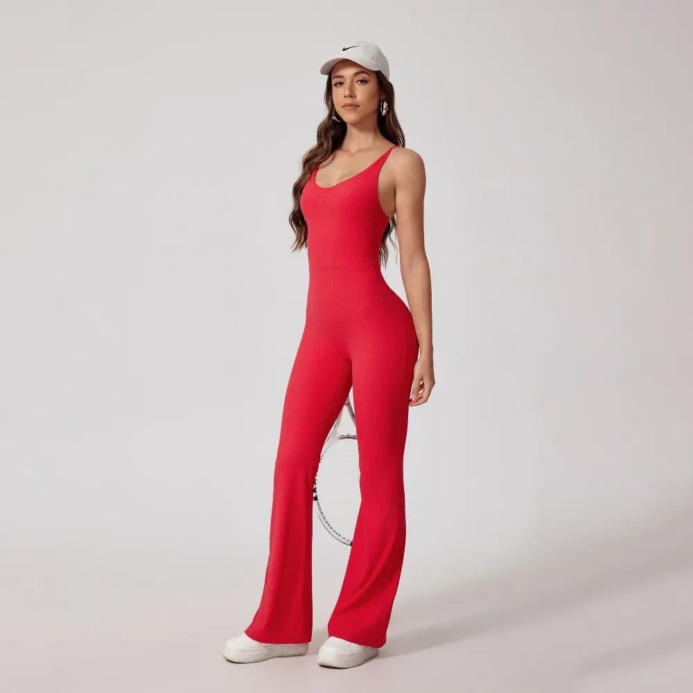 Set di tute da yoga senza cuciture Bellissimi pantaloni attillati per il sollevamento dell'anca Pantaloni micro svasati Tuta sportiva da fitness per sport all'aria aperta Donna