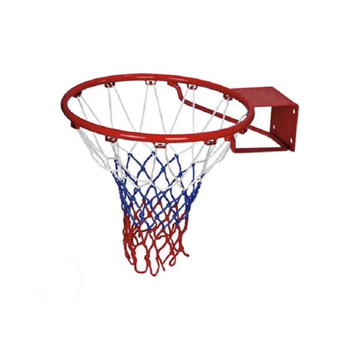 Canestro da Basket Portatile di Alta Qualità 2022, Rete Bianca/Tricolore con Tabellone in Metallo, Attrezzatura per Campi Indoor