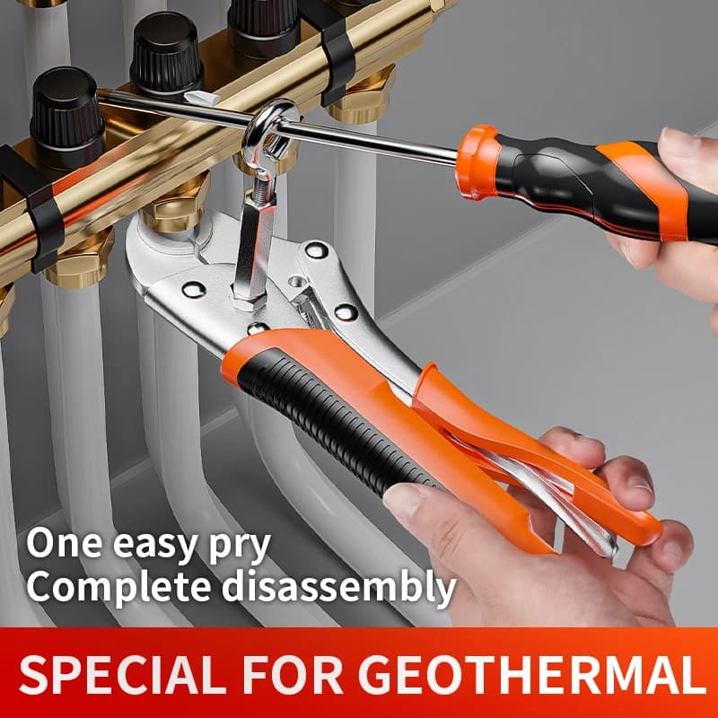 HILIXUN Rimuovi il separatore d'acqua con pinza, rimuove il tubo geotermico, pulire lo strumento chiave speciale per pinze riscaldanti