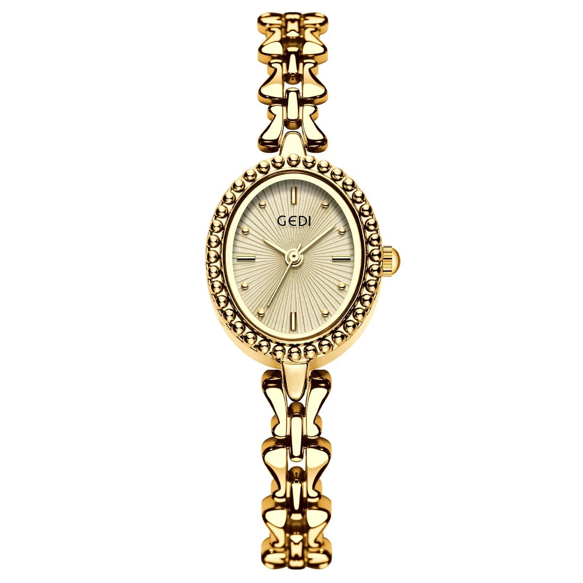 GEDI Brand Ladies Watches Exquisite Light Luxury Retro Metal Bracelets high-end Waterproof Women Fashion Quartz Wristwatches
