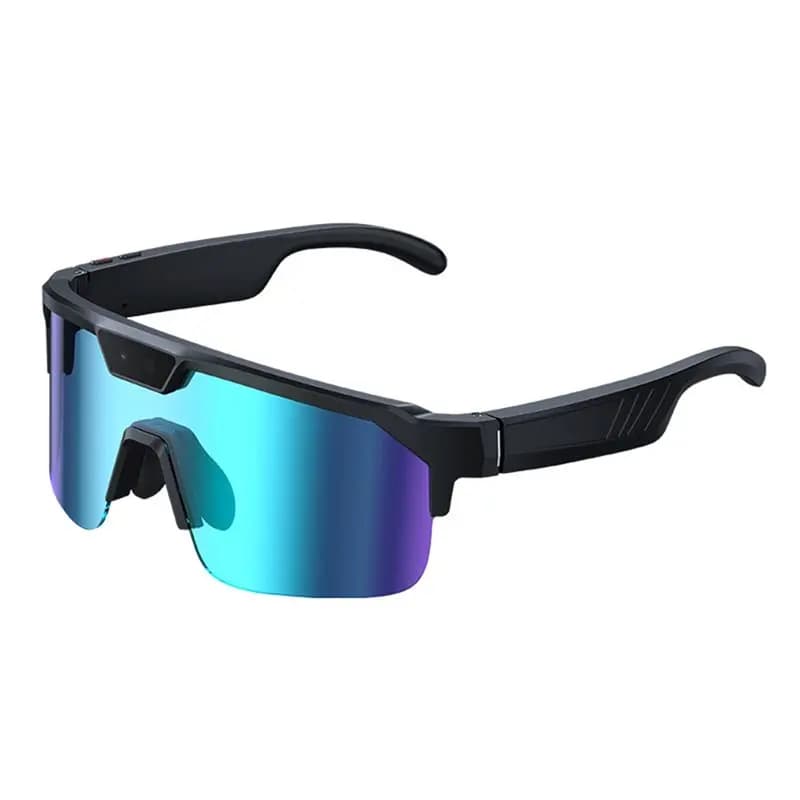 Occhiali da Ciclismo e Sci XSXS-WIFI con Videocamera HD 8MP, Occhiali Sportivi Antivento con Registrazione Video