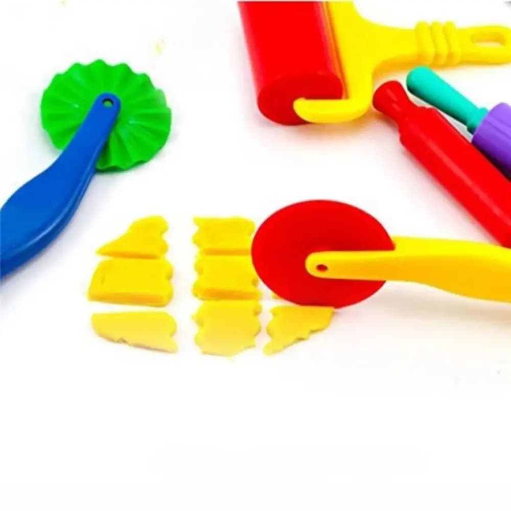 Kit di Strumenti 3D per Modellare l'Argilla, Attrezzi per Plastilina, Giocattoli in Argilla Colorata, Set di Stampi per Bambini