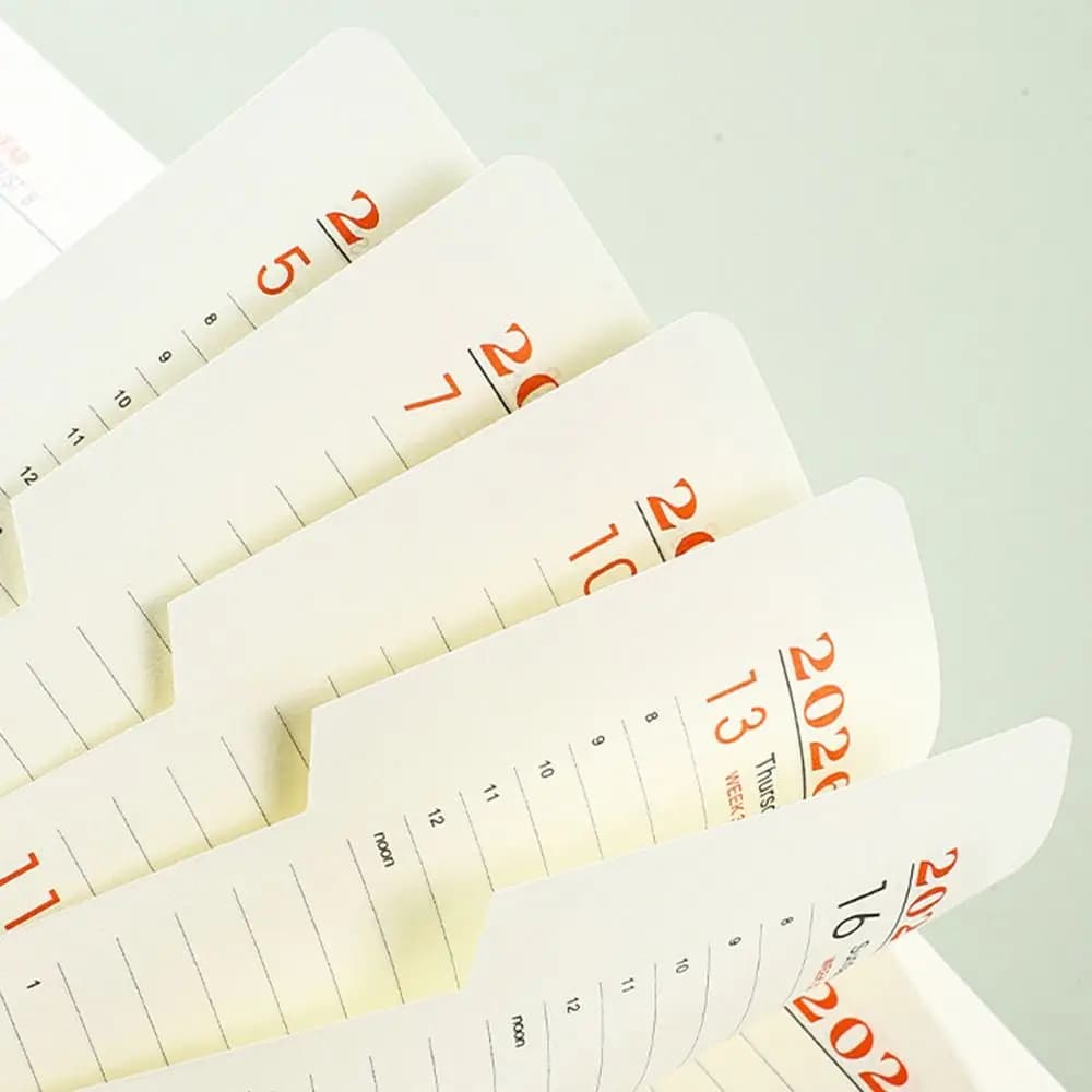 Agenda Planner 2026 in Inglese, Blocco Note per 12 Mesi, Lista delle Cose da Fare, Diario Portatile con Segnalibro, Quaderno per Scrittura