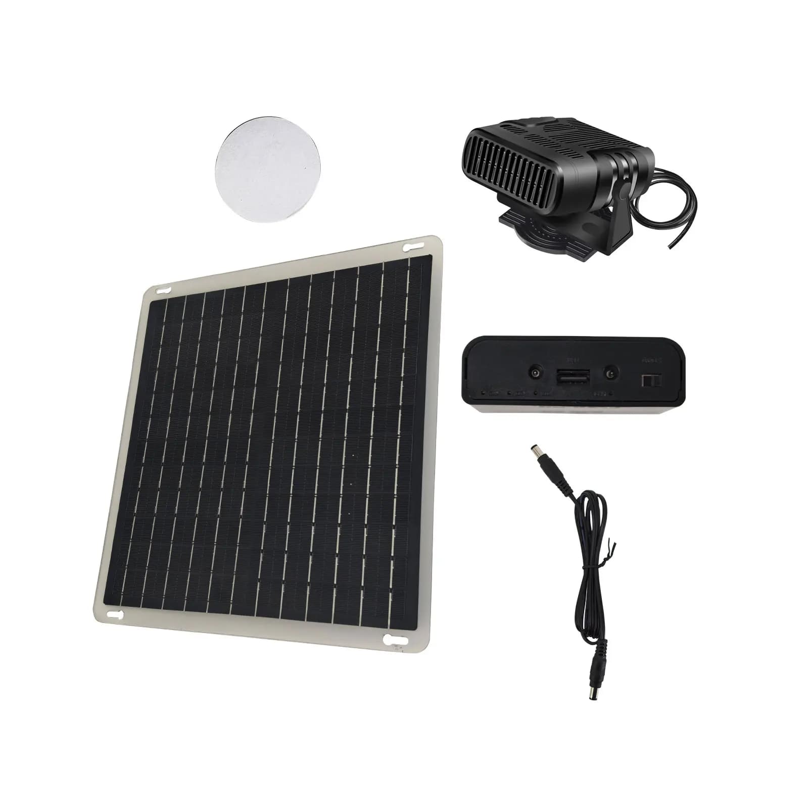Riscaldatore Solare per Auto, Riscaldamento Rapido, Sbrinatore Portatile per Auto, Pollaio, Serra - Kit Riscaldatore Solare per Auto