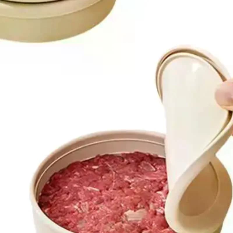 Circular Beef Patty Silicone Lunch Box Microwave Heated Silicone Fresh-Keeping Box, Snack Salad Bento Box