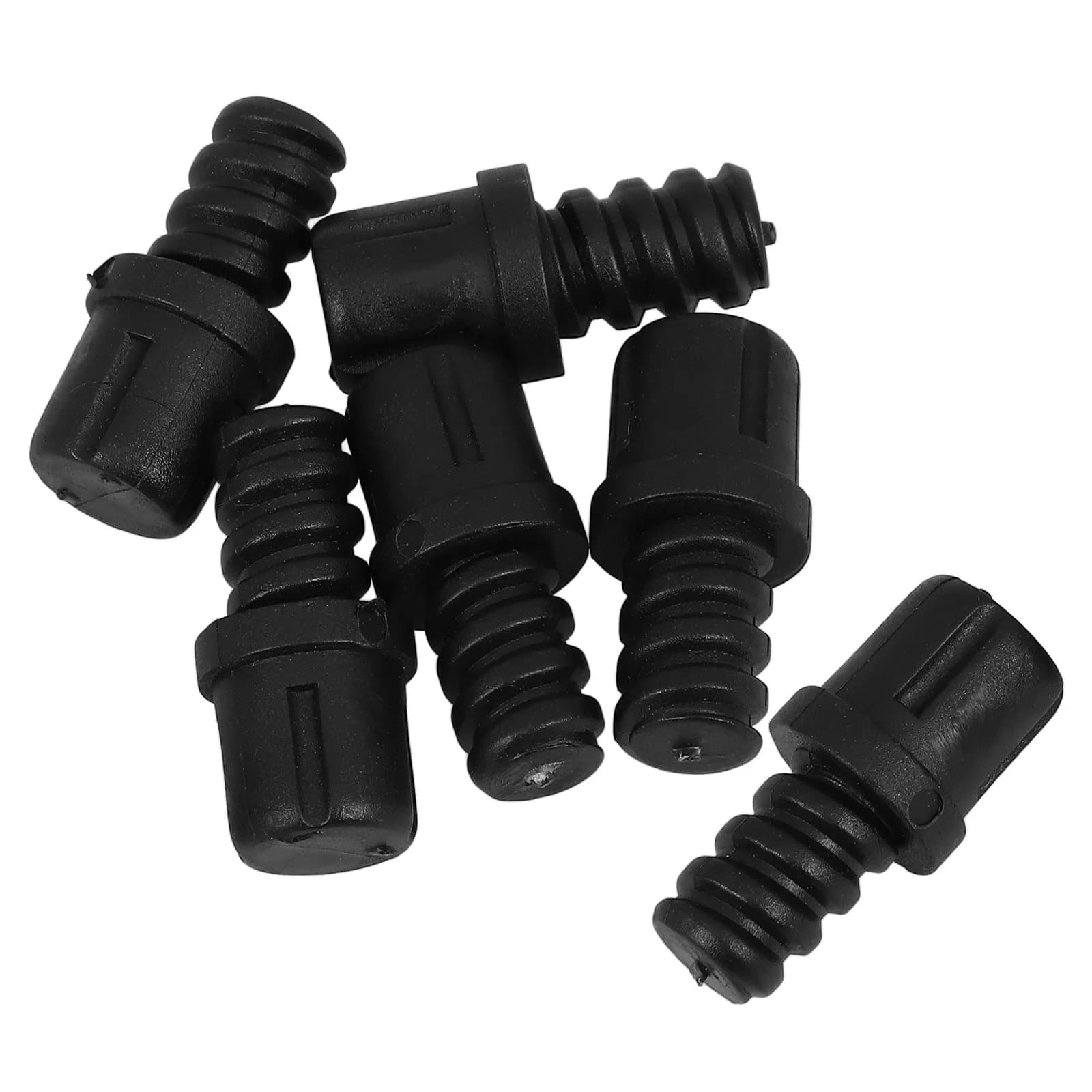 Kit di Riparazione per Spazzole WC: 6 Pezzi, Connettori Filettati Autobloccanti, Accessori per Bagno