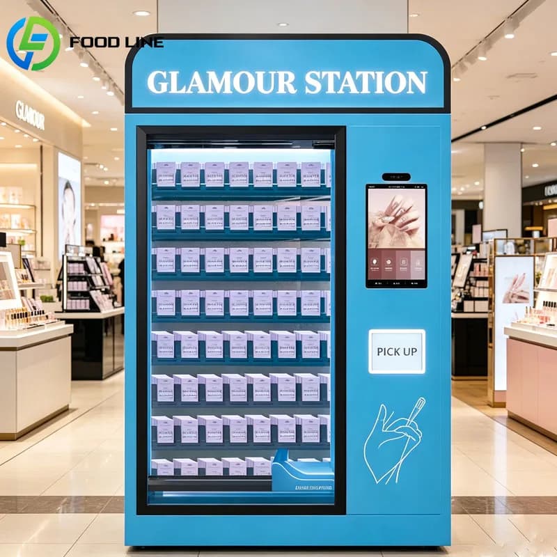 Automatic Beauty Vending Machine Nail Polish Cosmetic Dispenser Smart Self Service Touch Screen For Shopping Mall Customized