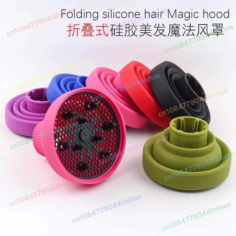 Styling copertura dell'aria barbiere multiuso pieghevole asciugatura professionale ugello di dissipazione dell'aria in silicone asciugacapelli asciugatura