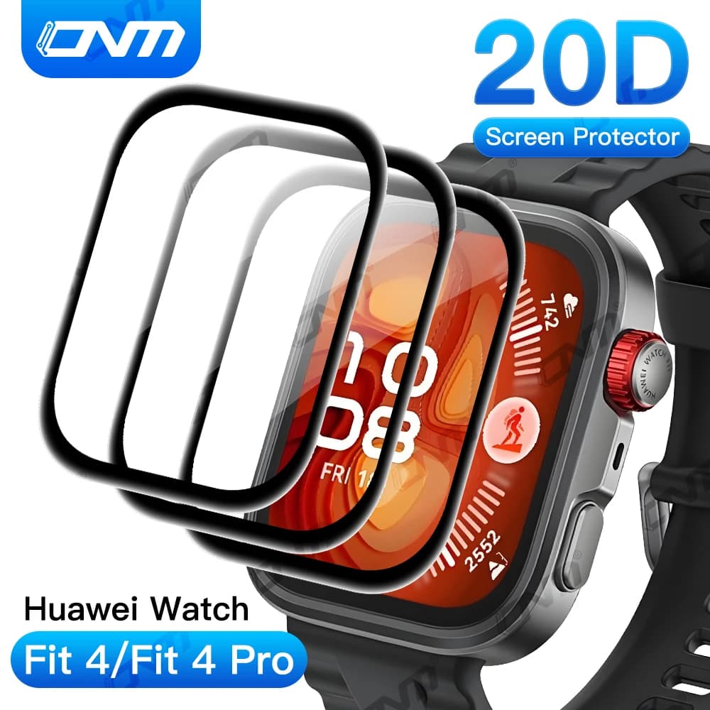 Confezione da 3 pellicole protettive per Huawei Watch Fit 4 e 4 Pro: antigraffio, senza bolle, chiarezza HD, facile installazione