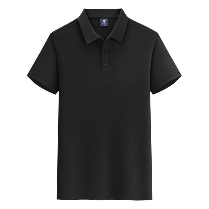 Estate Golf Polo uomo camicia Business Casual tinta unita colletto rovesciato top Unisex estate manica corta Polo Logo originale