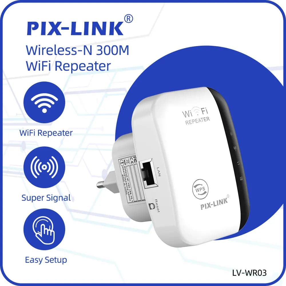 PIX-LINK WR03 ripetitore WiFi Wireless Extender 300M amplificatore wi-fi bianco 802.11N/ B /G Booster Wireless-N ripetitore Access Point