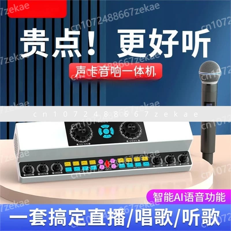 Karaoke per danza quadrata per interni ed esterni Altoparlante Bluetooth wireless Canto dal vivo Scheda audio Macchina all-in-one