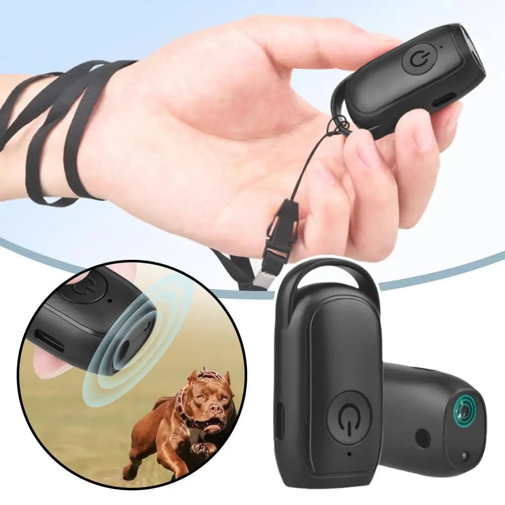 Portable Outdoor Anti Bark Deterrent Ultrasonic Dog Barking Control Trainer Long-range Control Anti-dog Bite Dog Repellent