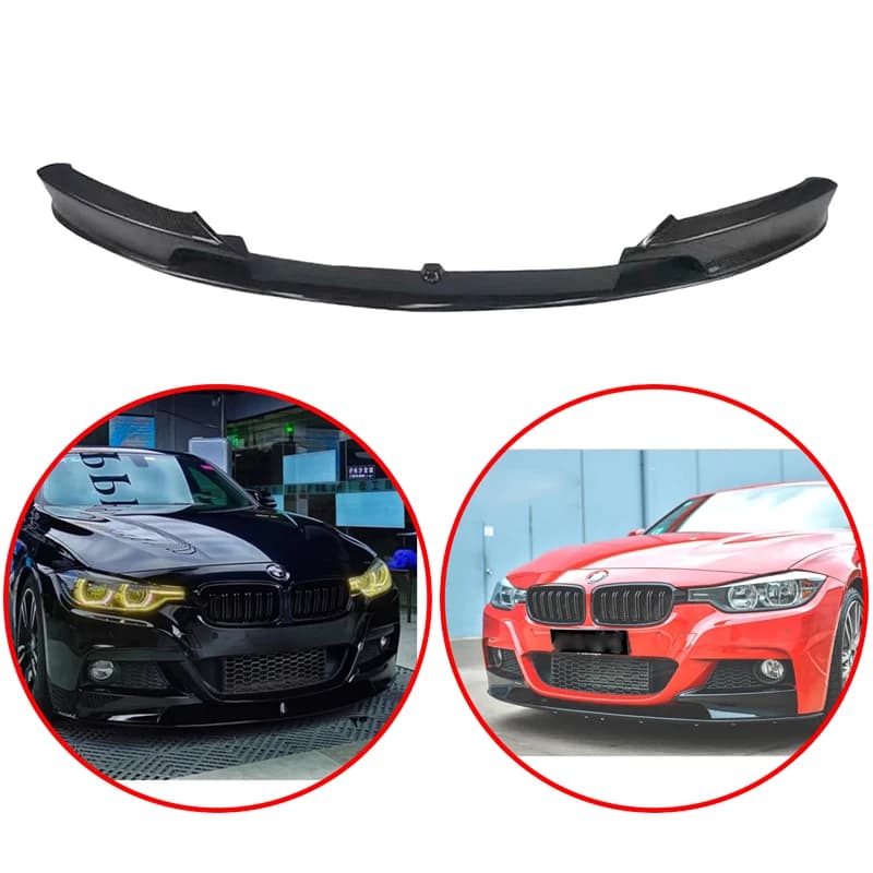 High Quality ABS For BMW 3 Series F30 F31 M Sport 2013 2014 2015 2016 2017 2018 2/Pcs Front Spoiler Bumper Lip Splitter Diffuser