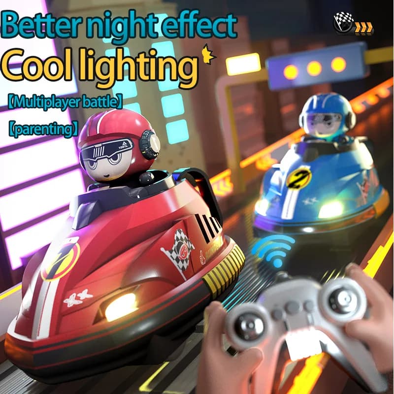 RC Battle Bumper Car Toy telecomando Pop up bambola Auto paraurti da battaglia intelligente povero con giochi interattivi leggeri Giocattoli