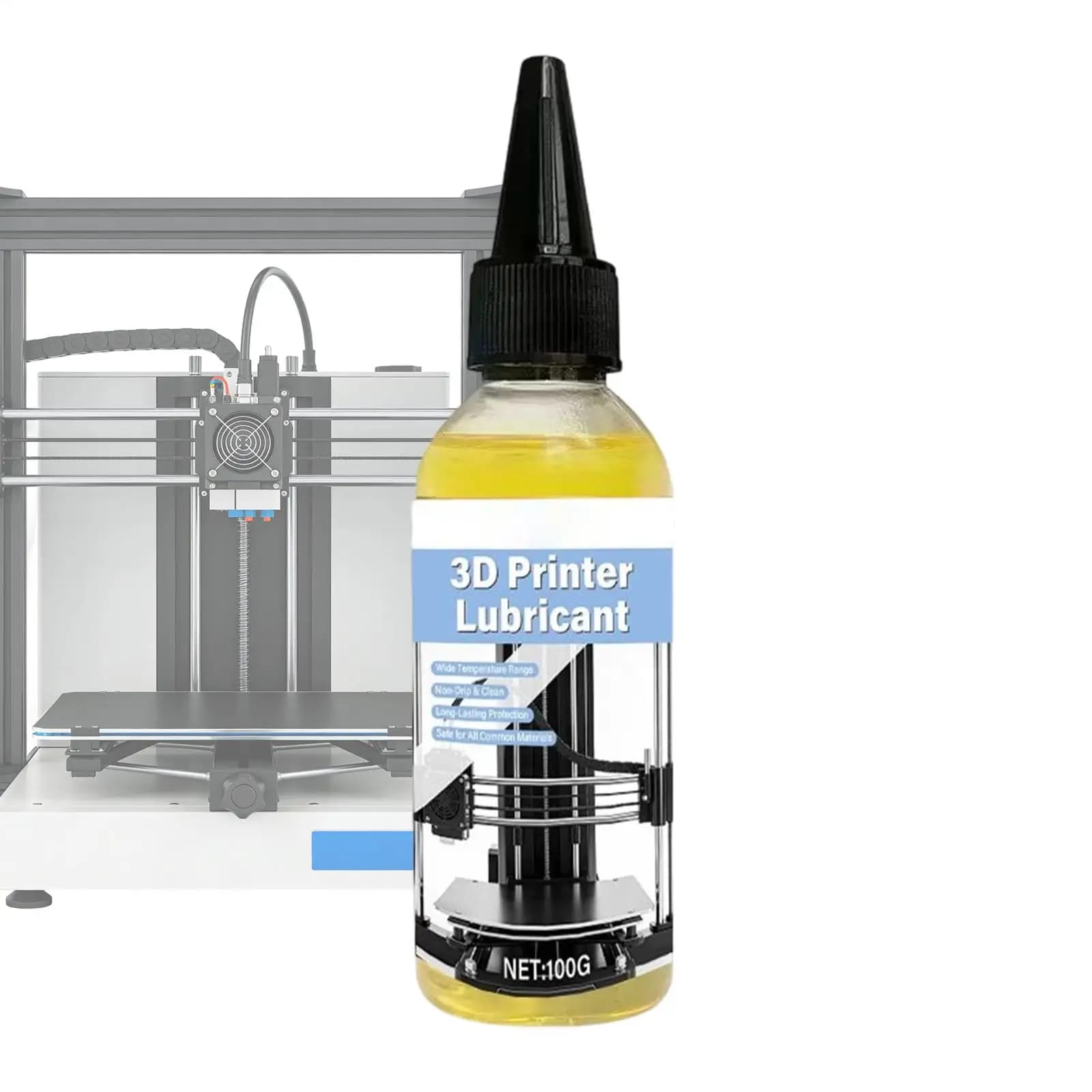 Lubrificante per Ingranaggi e Guide di Stampanti 3D, Olio Resistente al Grasso che Previene gli Inceppamenti