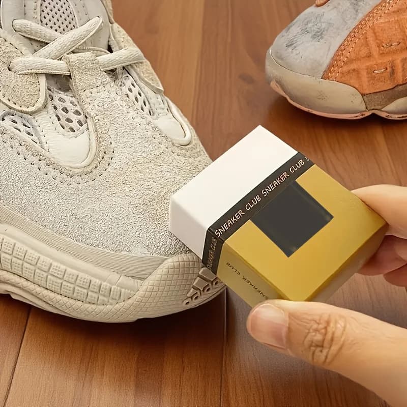 1 Sneaker Cleaning Eraser - Powerful Decontamination, Suitable for Shoes and Boots, No Water Required, Essential for Leather Care, Stain Removal for Little White Shoes, Multi-Purpose Dry Cleaning Wiping Tool | Shoe Care | Flexible Cleaning Tool