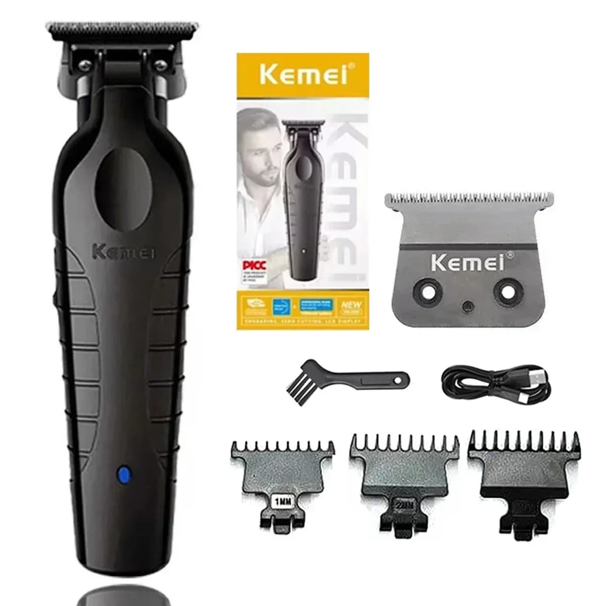 Kemei KM-2299 Electric Haircut for Men Precision Professional Adjustment Wireless Haircuts Rechargeable Haircut Machine
